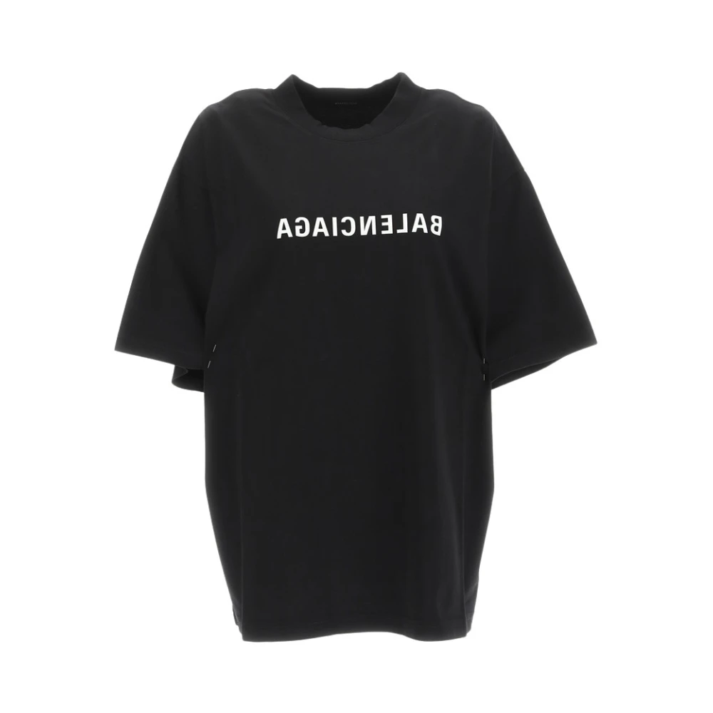 Balenciaga Klassiek Medium Fit T-Shirt Black Dames