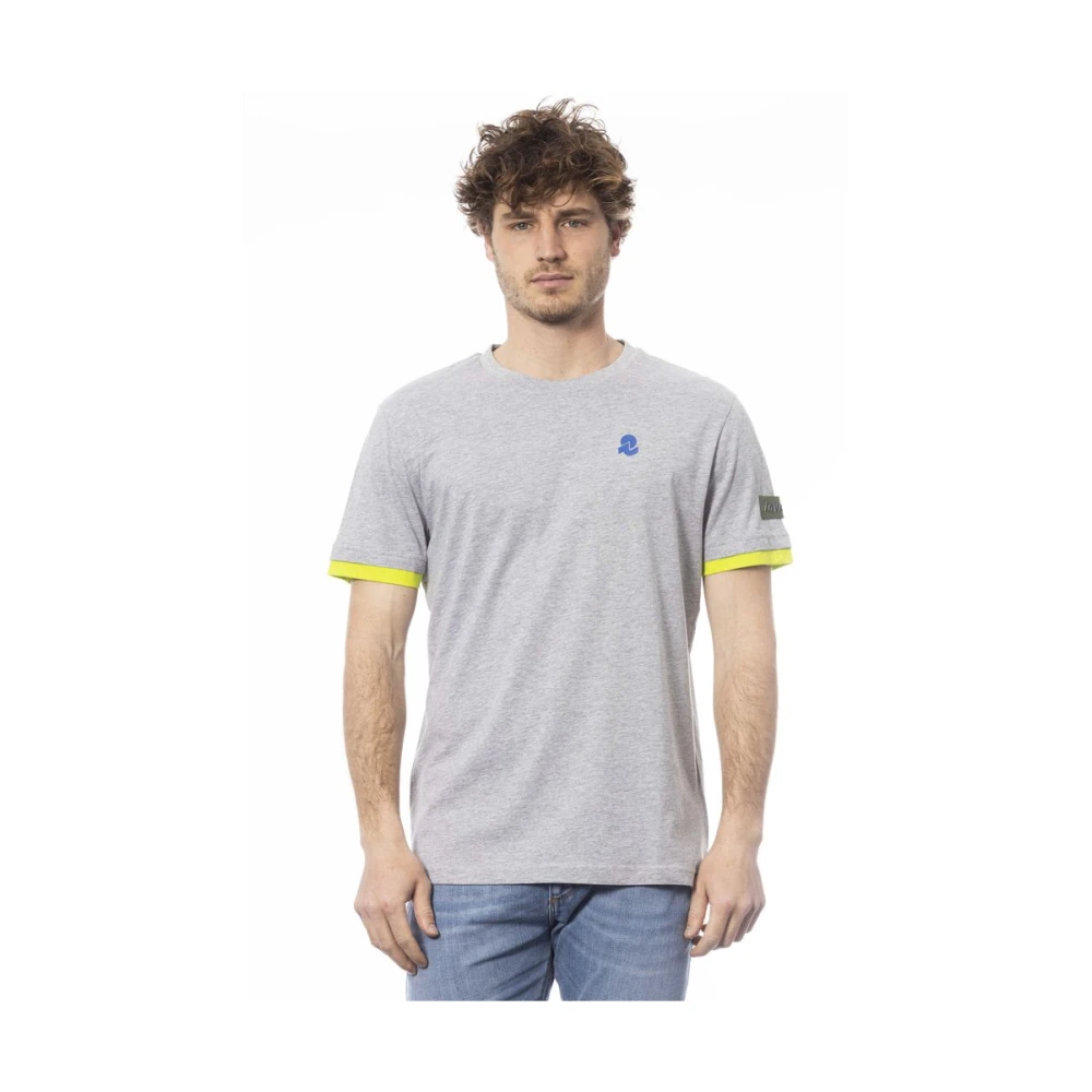 Invicta Grijze Katoenen Logo Print T-Shirt Gray Heren