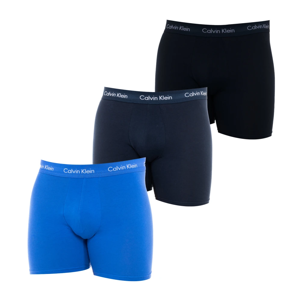 Calvin Klein Men's Multicolor 3-Pack Boxer Briefs- Elastic Waistband - Underpants - S - Underwear