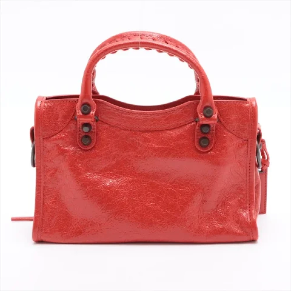 Balenciaga Vintage Pre-owned Leather handbags Red Dames