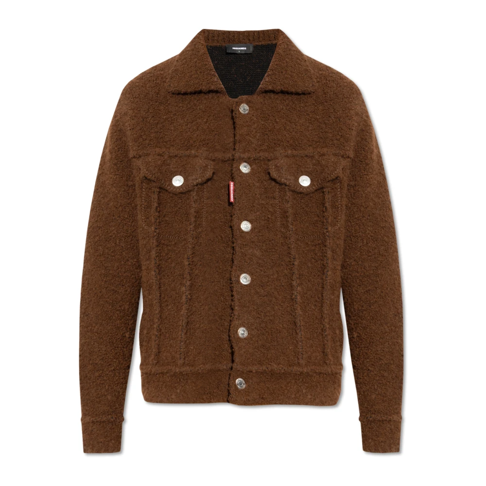 Dsquared2 Wollen jas Brown Heren