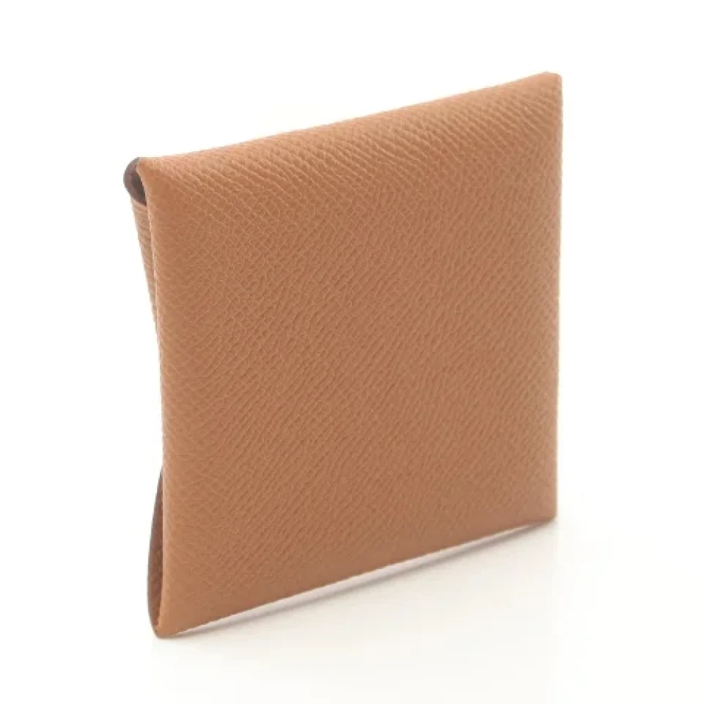 Hermès Vintage Pre-owned Leather wallets Brown Dames