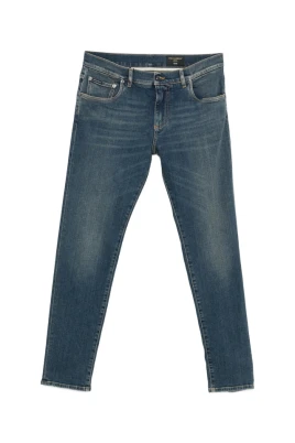 Slim-fit stretch jeans i bomull