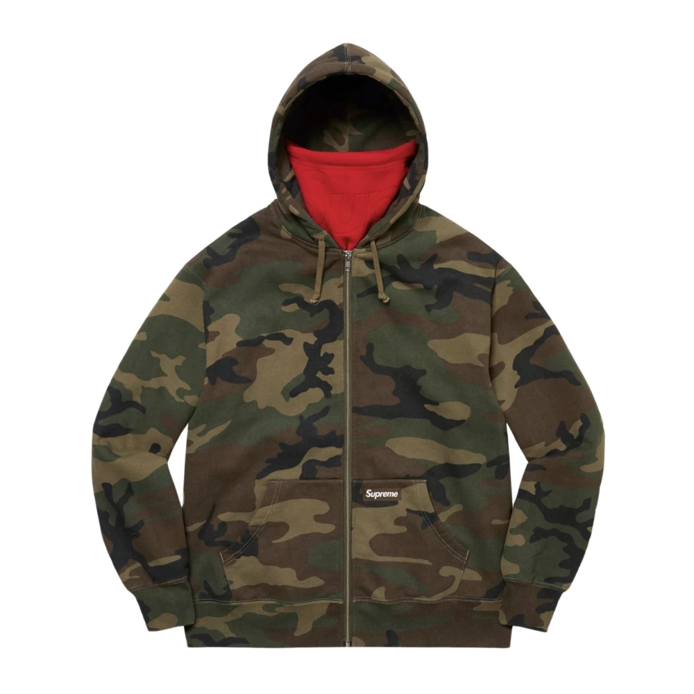 Supreme Limited Edition Dubbele Hoodie Woodland Camo Multicolor Heren