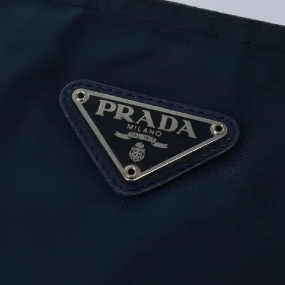 Prada Vintage Pre-owned Fabric totes Blue Dames