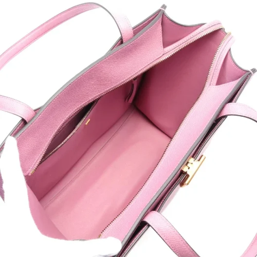 Salvatore Ferragamo Pre-owned Leather shoulder-bags Pink Dames