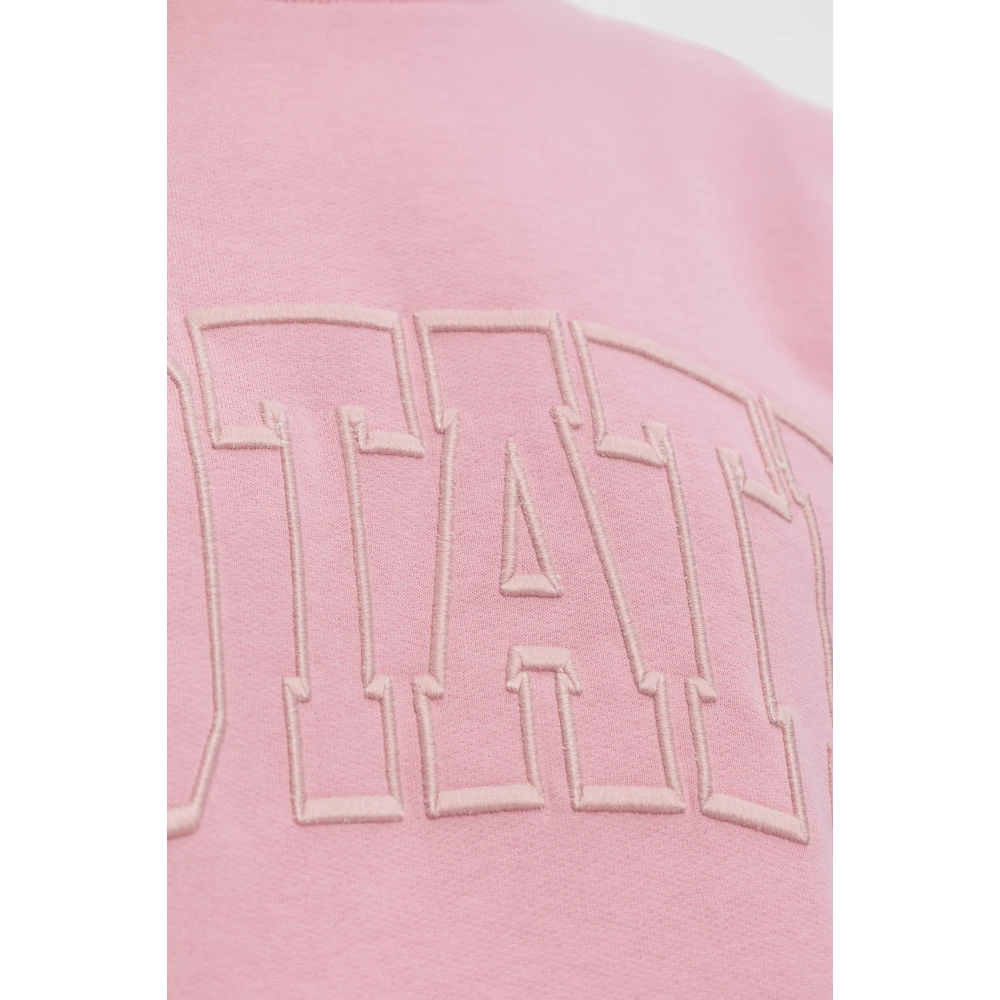 Rotate Birger Christensen Sweatshirt met logo Pink Dames