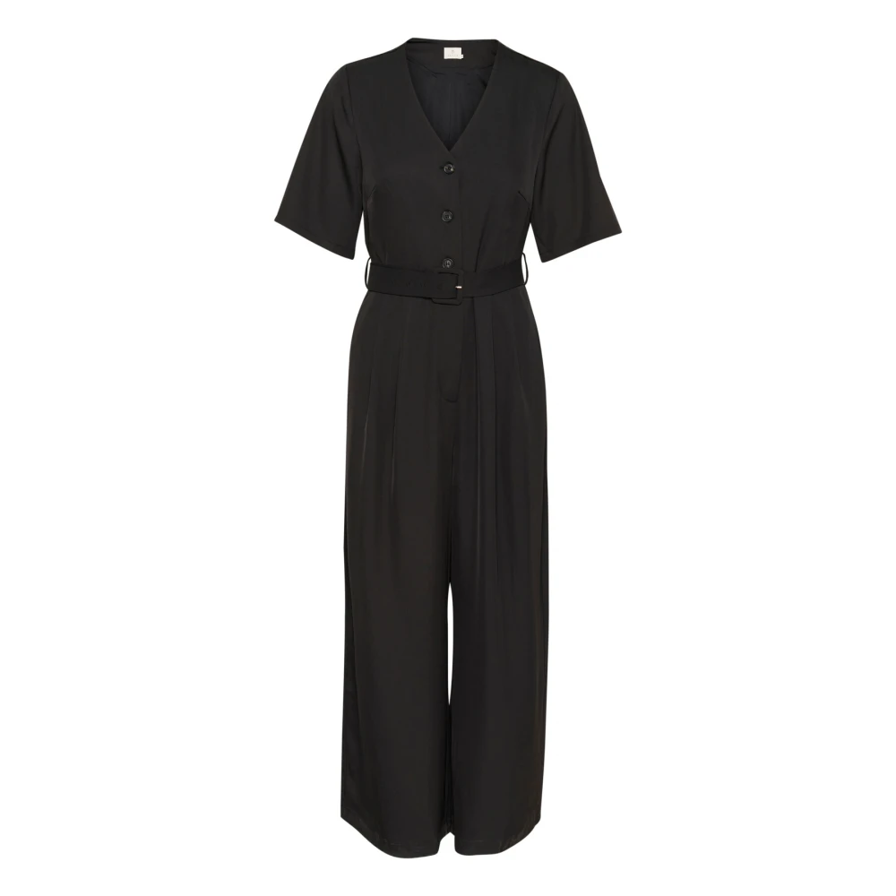 Kaffe Zwart Diep Jumpsuit Broek Stijlvol Black Dames