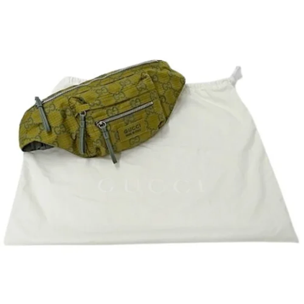 Gucci Vintage Pre-owned Nylon gucci-bags Green Dames