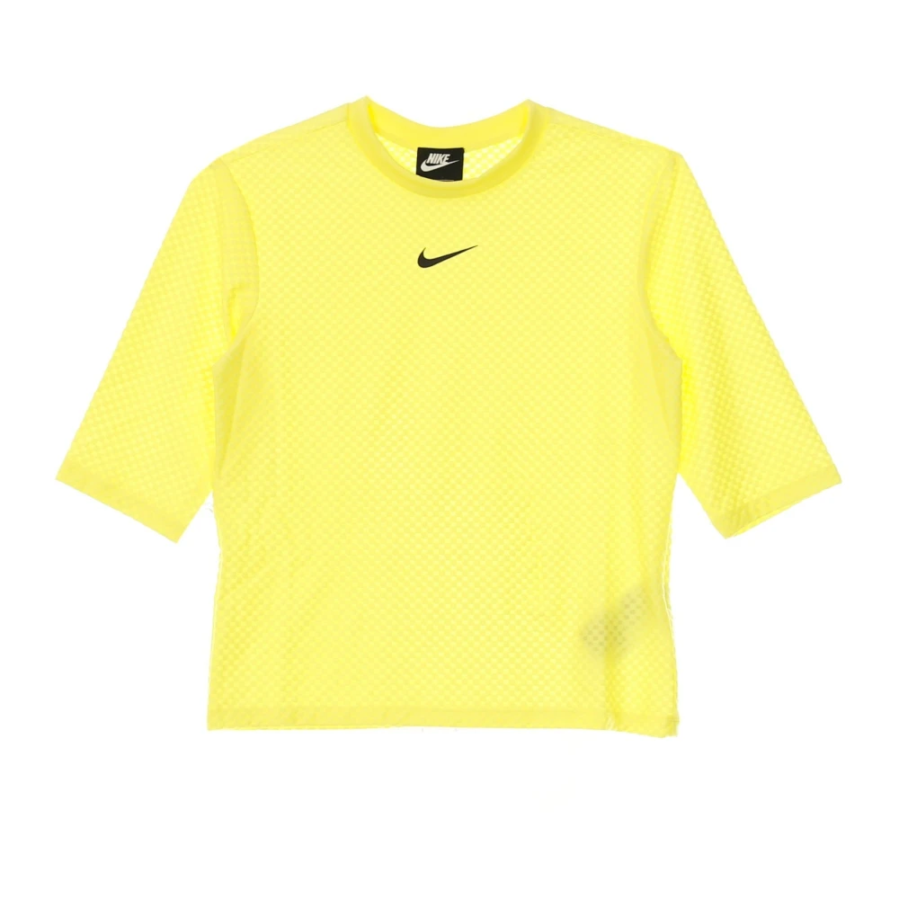 Nike Icon Clash Mesh Top Yellow, Dam