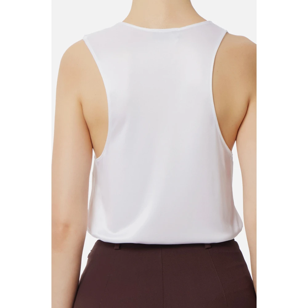Elisabetta Franchi Ivoor T-shirts en Polos Beige Dames