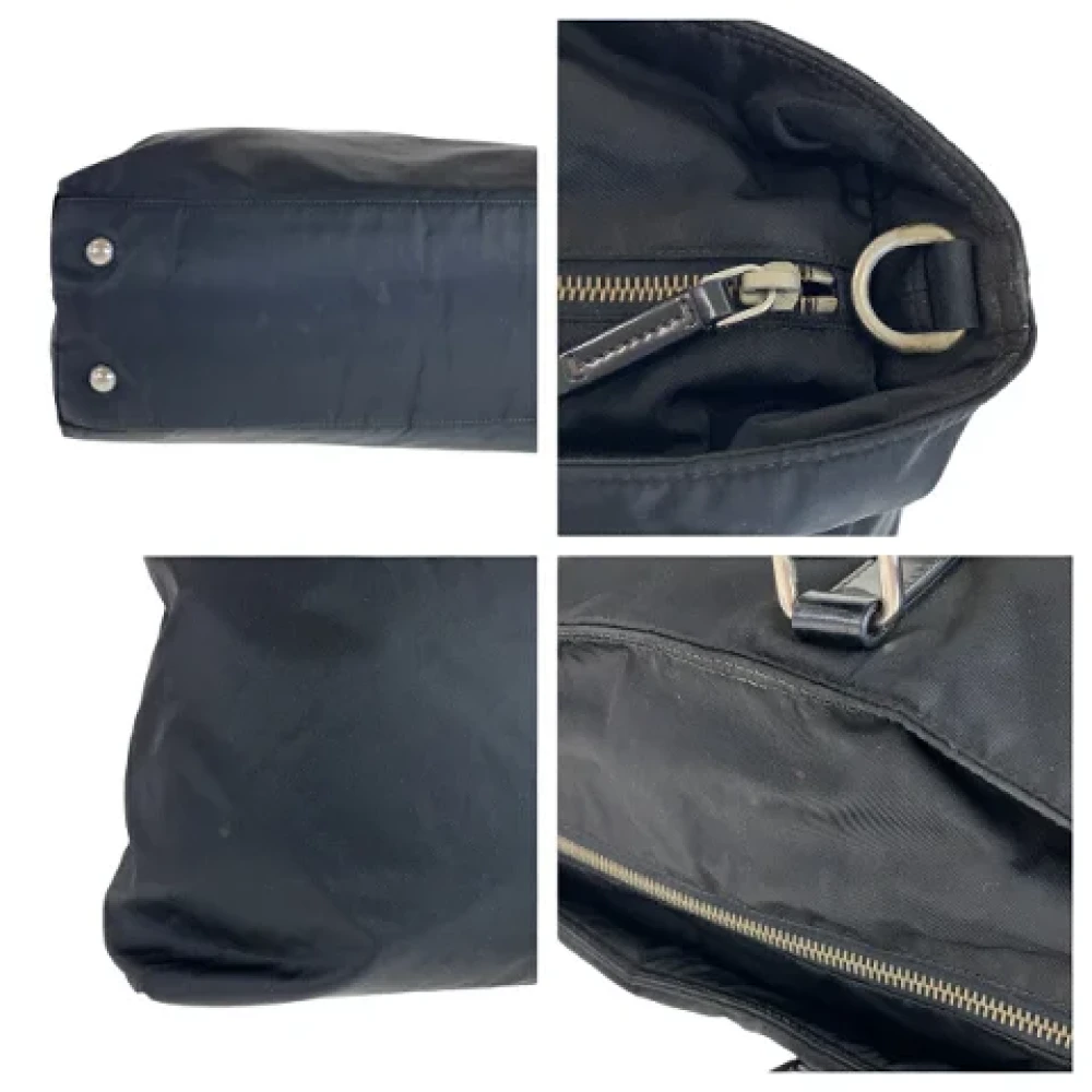 Prada Vintage Pre-owned Canvas totes Black Dames