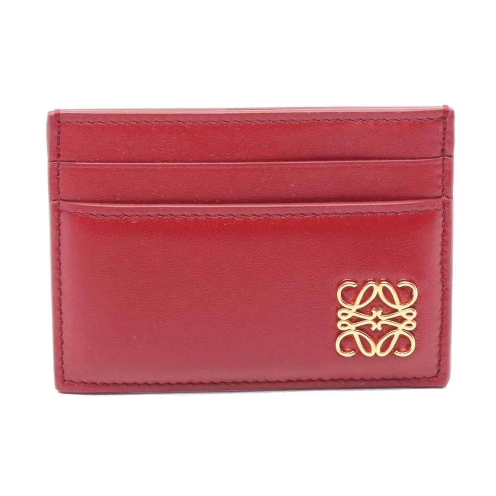 Loewe Pre-Owned Women's Red Pre-Owned Vintage Anagram Card Holder