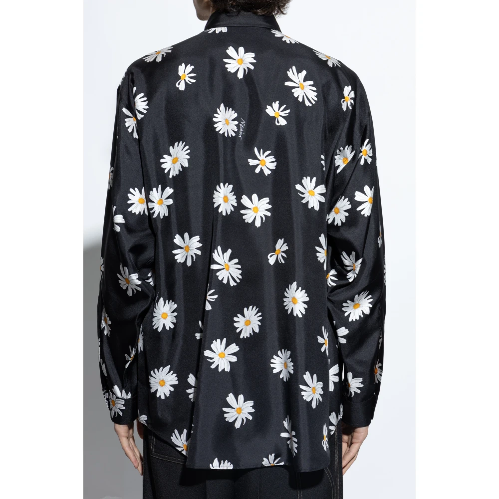 Moschino Zijden overhemd Black Heren