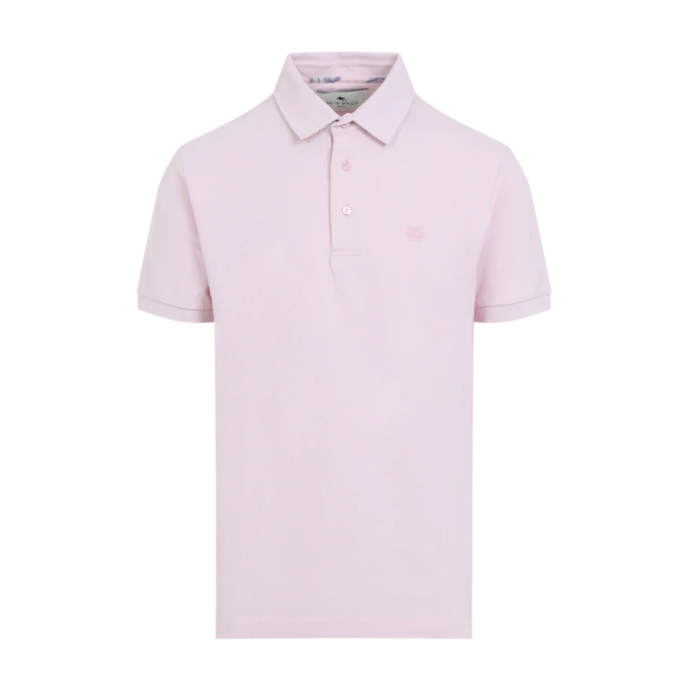 ETRO Stijlvolle Roze & Paarse T-shirt Pink Heren