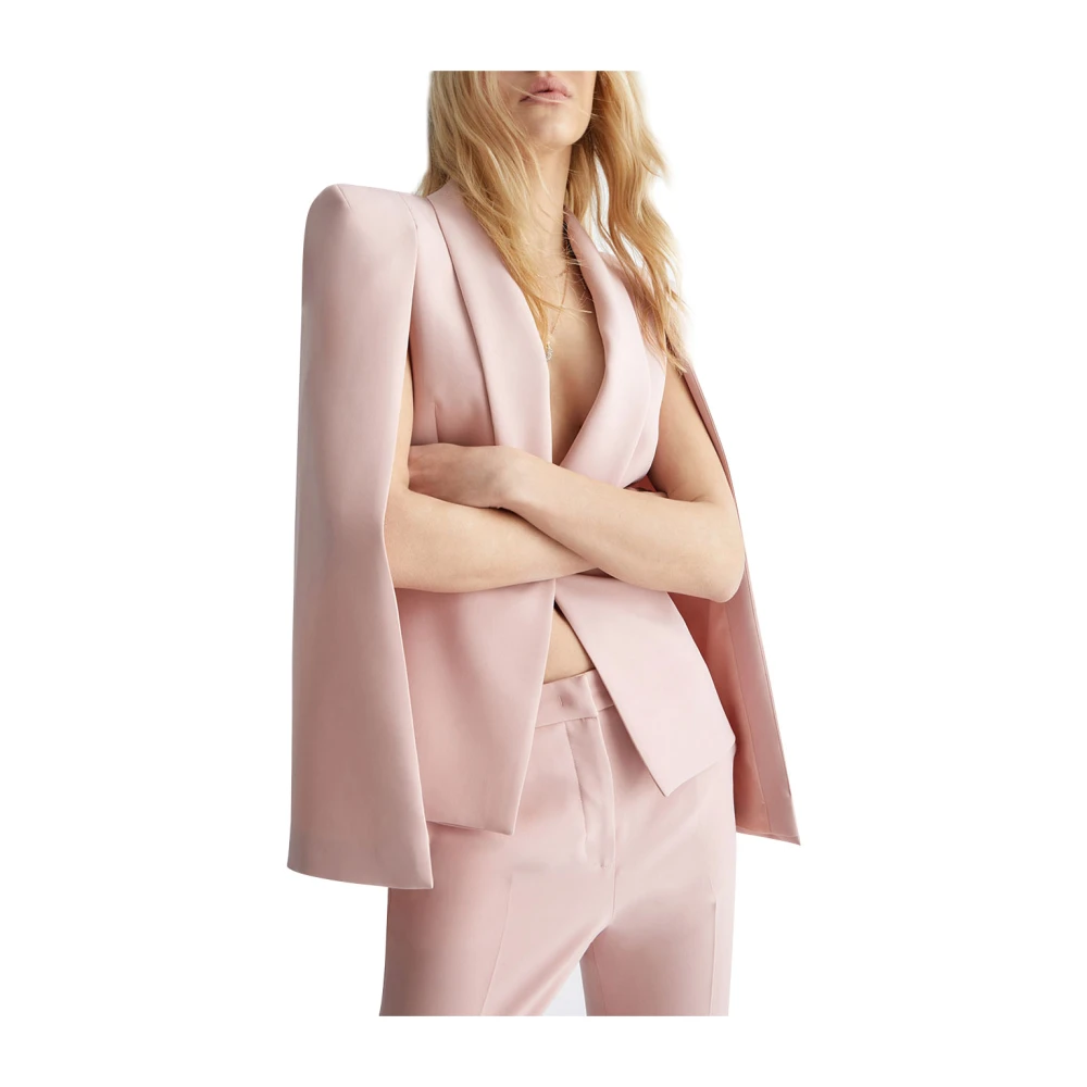 Liu Jo Antiekroze Blazer Set Slim Fit Pink Dames