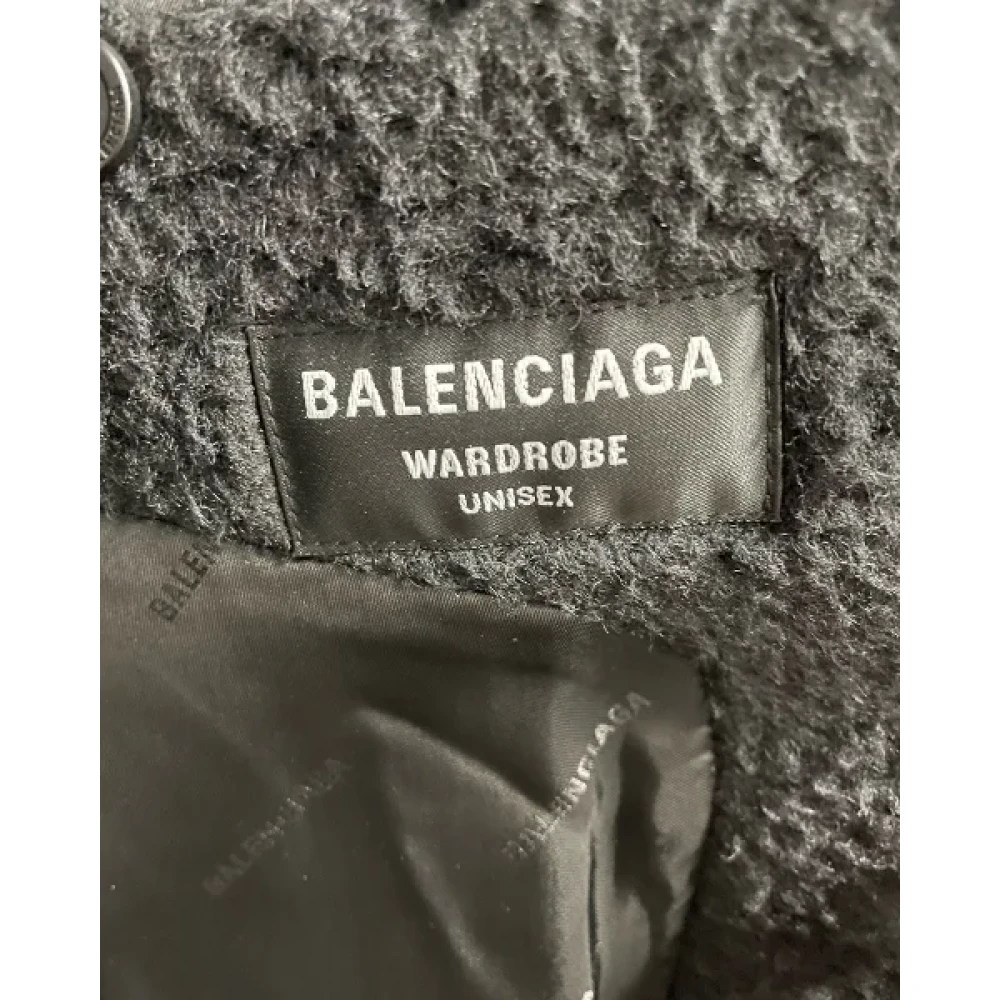 Balenciaga Vintage Pre-owned Wool outerwear Black Heren