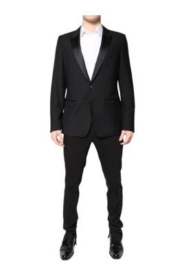 Slim Fit Kostym med Kavaj och Byxor