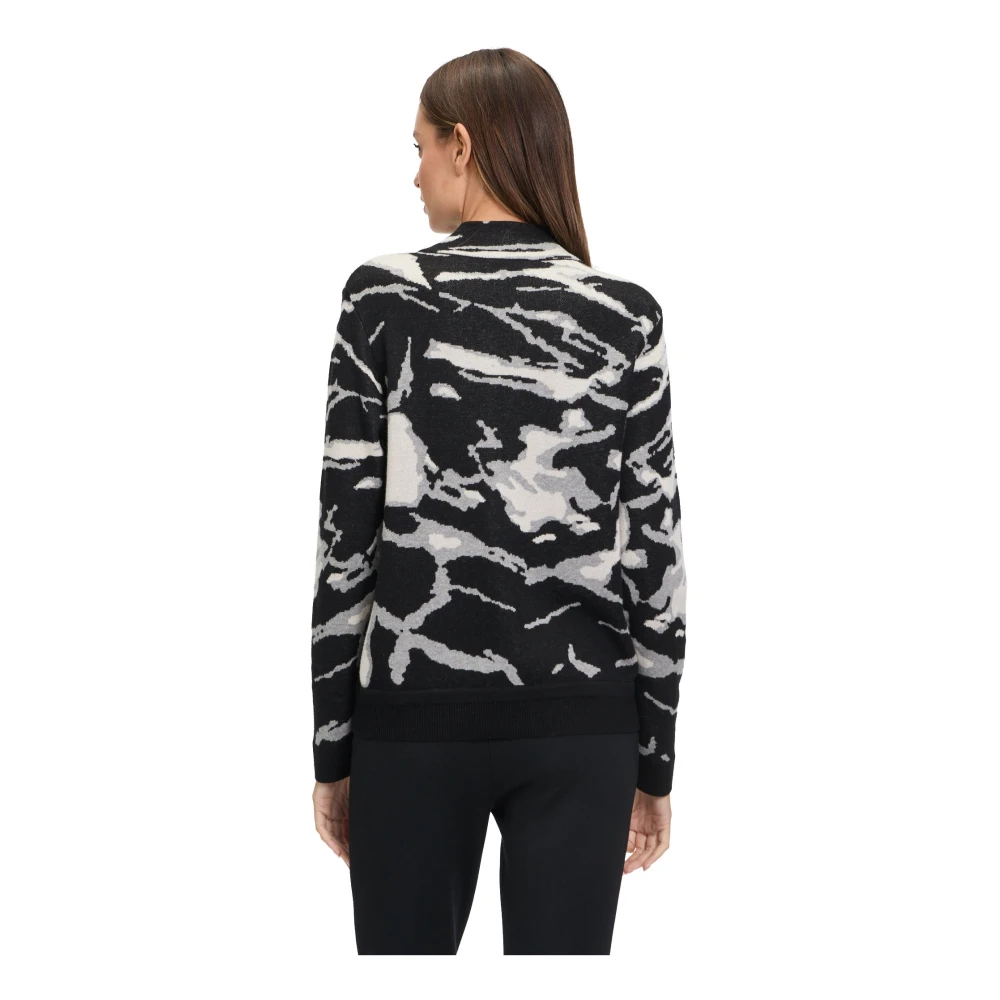 Betty Barclay Grafische Jacquard Ritsvest Black Dames
