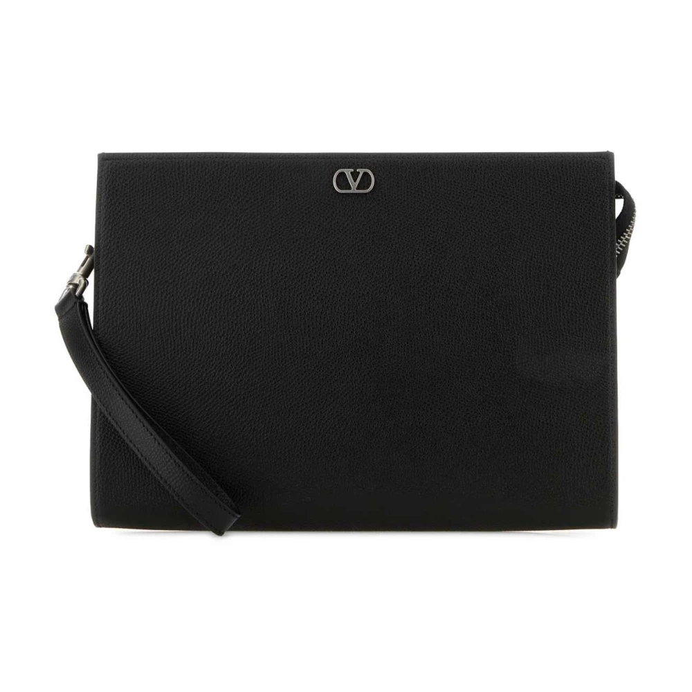Valentino Garavani Men's Black Vlogo Signature Pouch