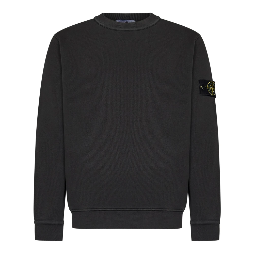 Grå Bomuldsfleece Crewneck Sweatshirt