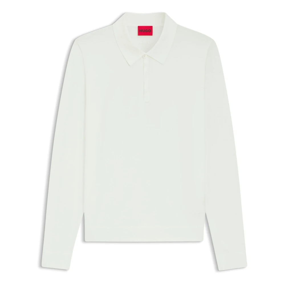 Hugo Uomo Colore Neutro Polo Slim Fit In Maglia - Immagine 2