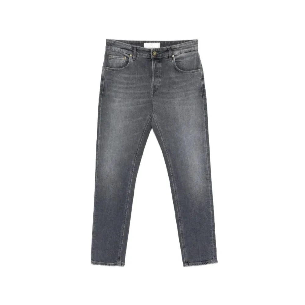 Pt Torino Men's Gray Straight Fit Jeans, W34, Pantalone Reggae