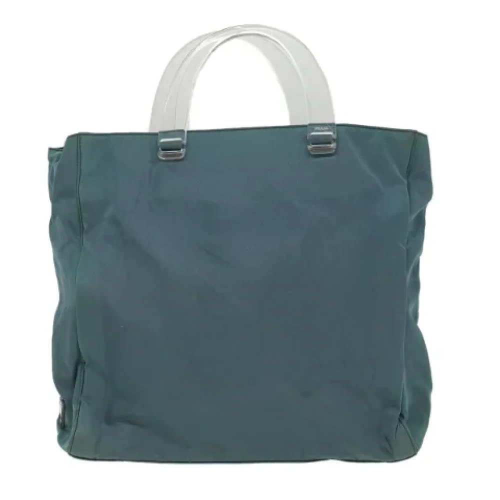 Prada Vintage Pre-owned Fabric prada-bags Blue Dames