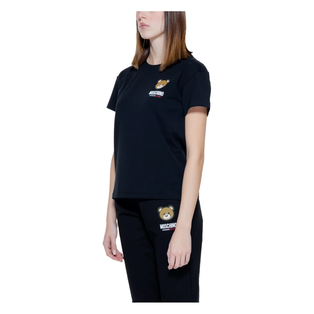 Moschino Dames T-shirt Lente Zomer Collectie Black Dames