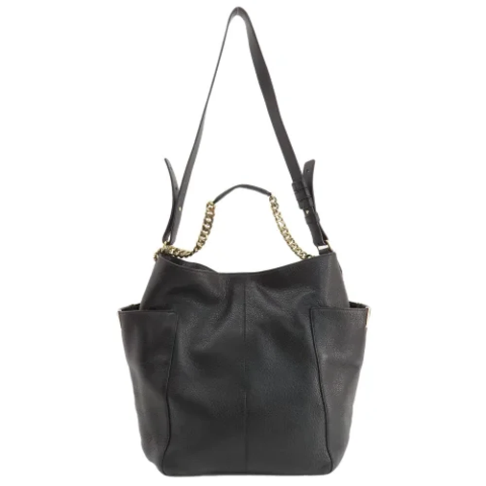 Jimmy Choo Pre-owned Leather shoulder-bags Black Dames