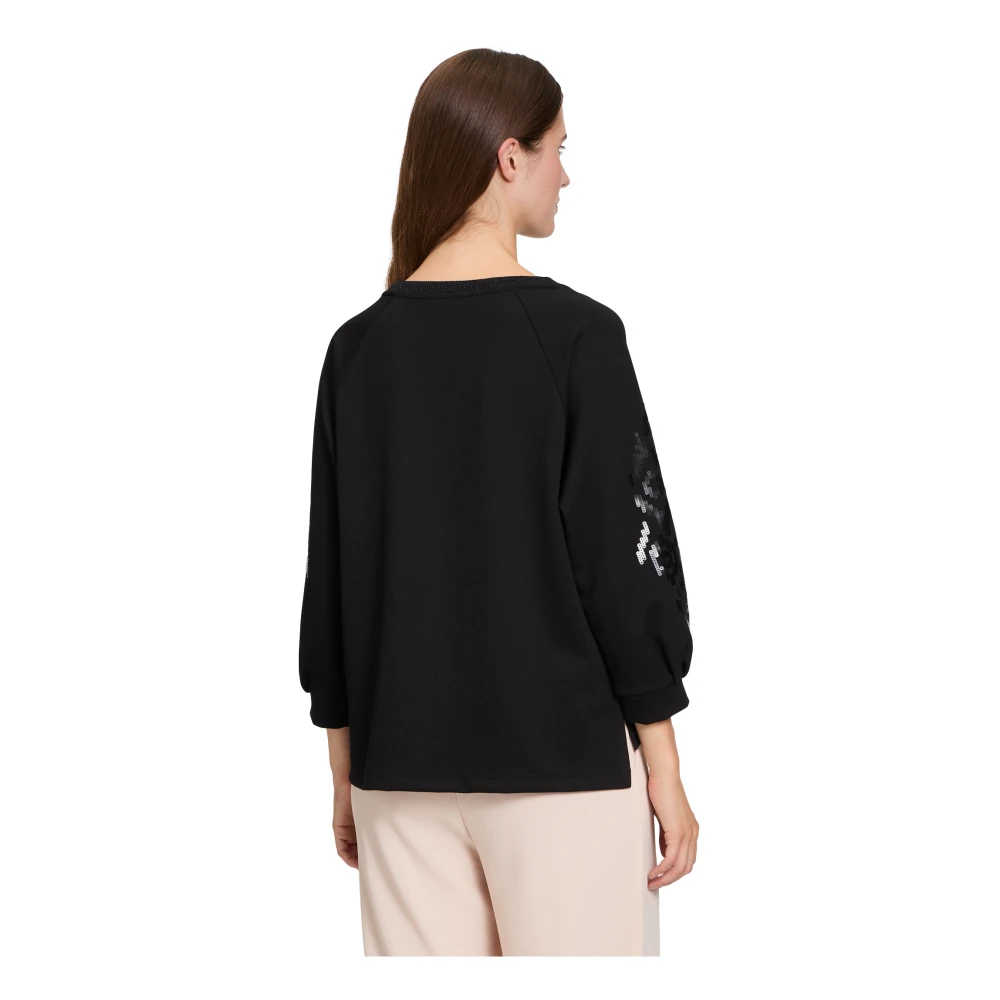 Betty Barclay Limited Edition Geborduurde Sweatshirt Black Dames