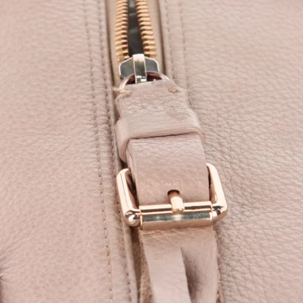 Chloé Pre-owned Leather handbags Beige Dames