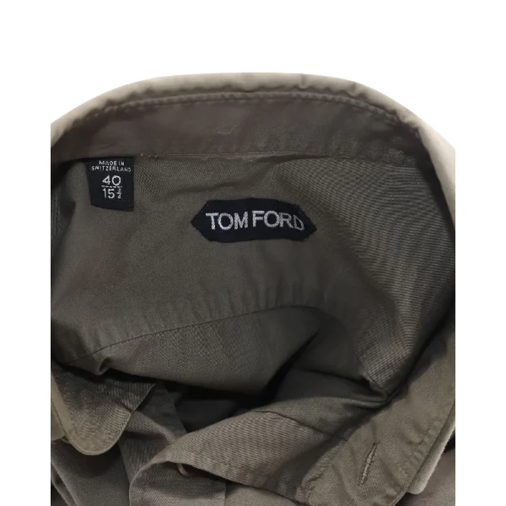 Tom Ford Pre-owned Cotton tops Beige Heren