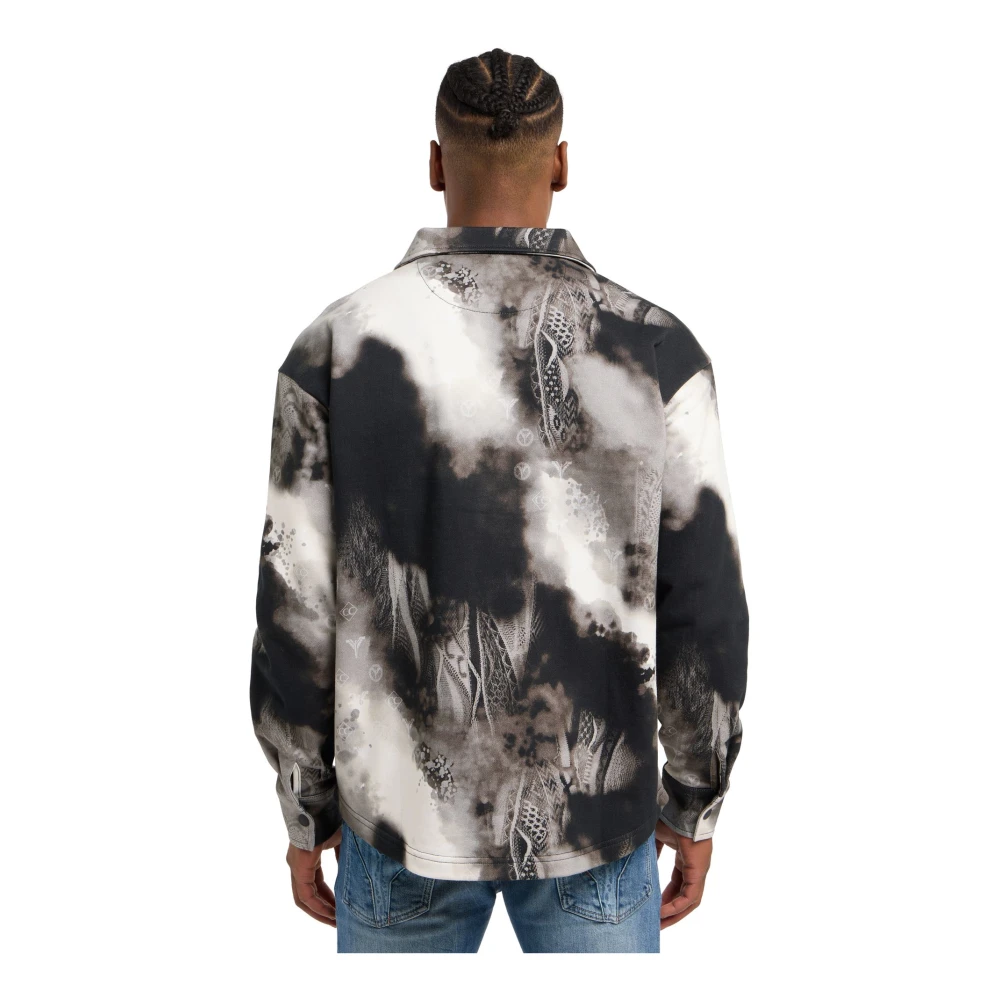 carlo colucci Sprayed Knit Distaso Shirt Black Heren