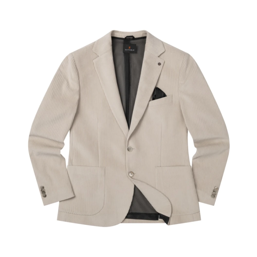 Zuitable Stijlvolle Heren Blazer Beige Heren