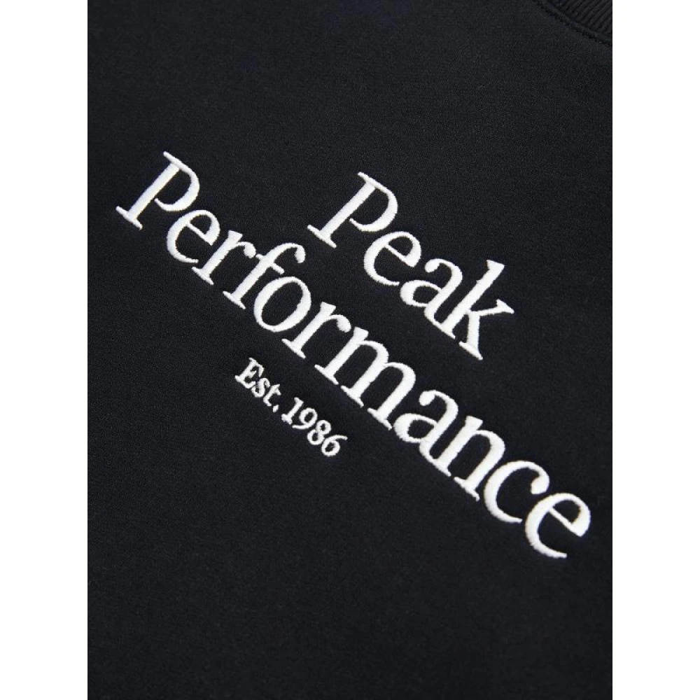 Peak Performance Originele Crew Zwart Performance Sweatshirt Black Dames