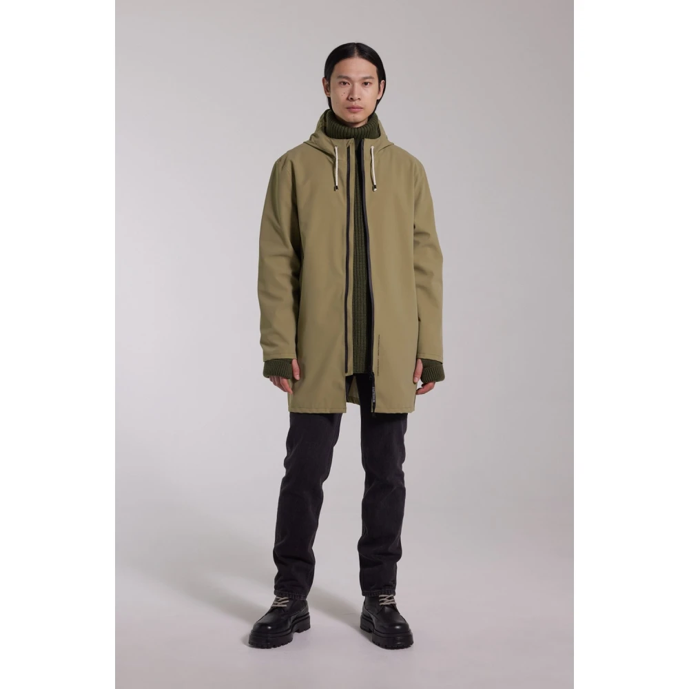 Stutterheim Lichtgewicht Rits Mat Regenjas Green Heren