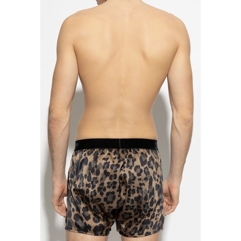Tom Ford Zijden lingerie shorts Beige Heren