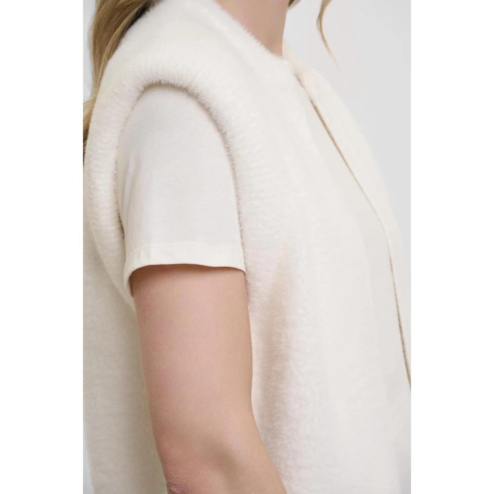 Rino&Pelle Kort Gilet Elona Sneeuwwitje White Dames