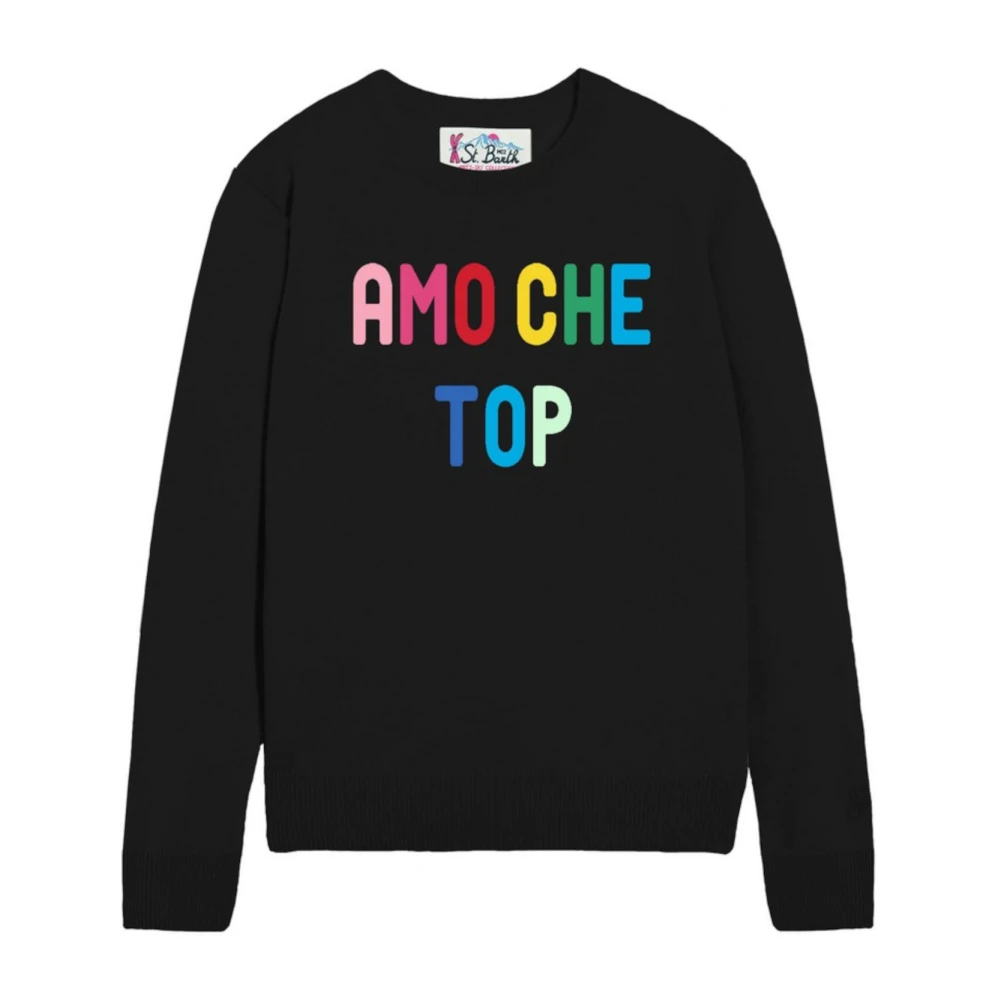 MC2 Saint Barth Zwarte Sweaters voor Mannen Black Dames