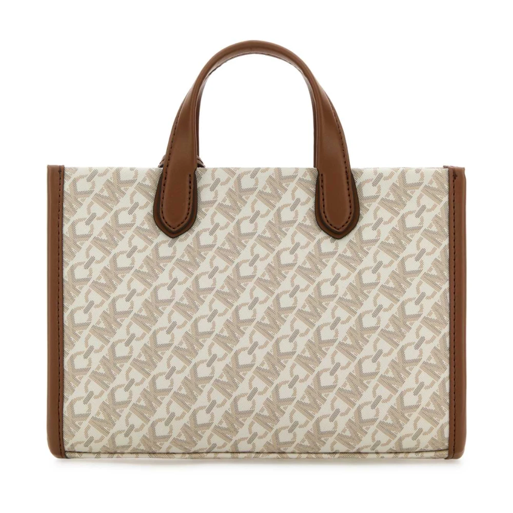 Michael Kors Canvas Gigi Handtas Beige Dames