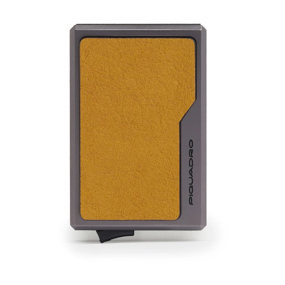 Piquadro Mannelijk Geel Magsafe Pop-Up Kaarthouder
