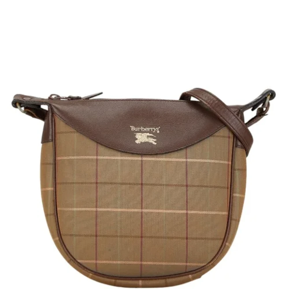 Burberry Vintage Pre-owned Leather shoulder-bags Brown Dames