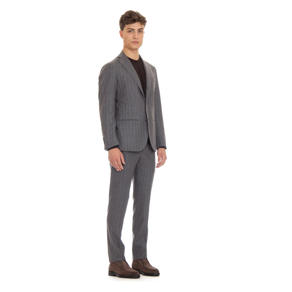 Barba Grijze Jurk Pak Monopetto Gray Heren