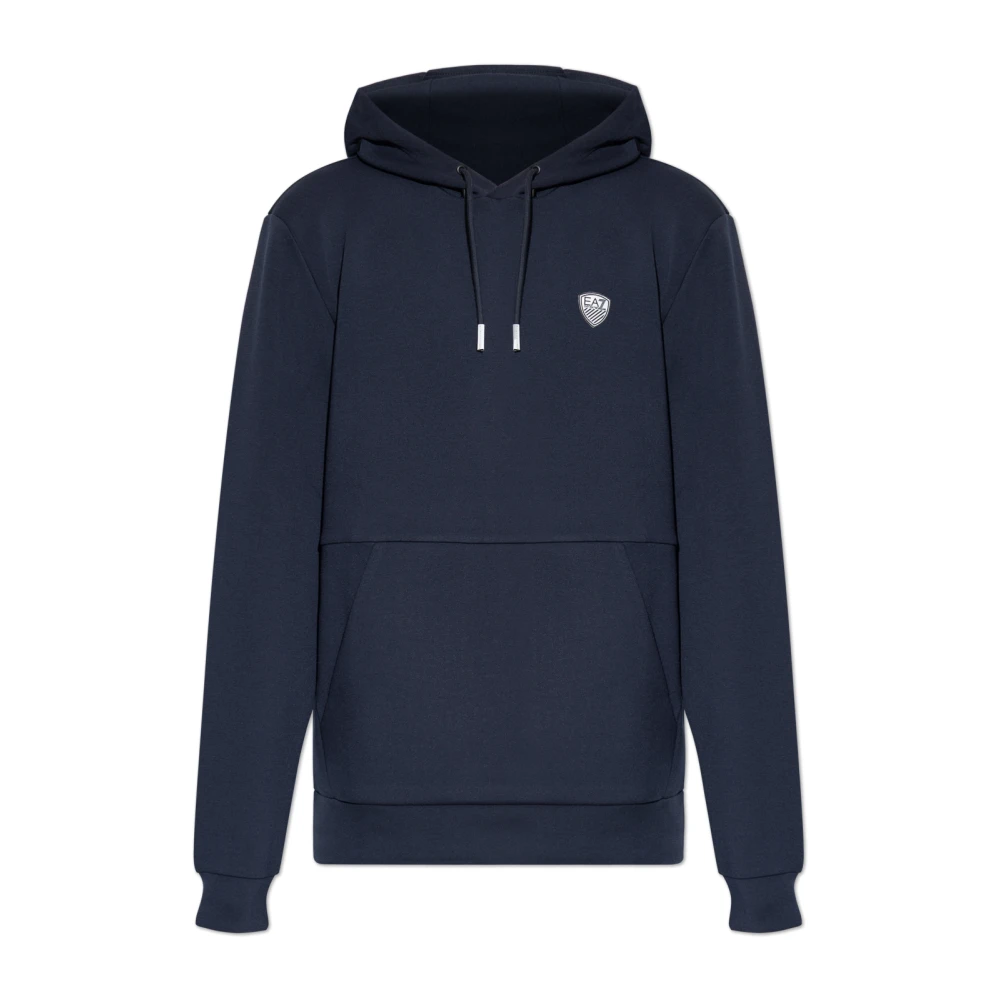 Emporio Armani Ea7 Herren Blau Sweatshirts & Hoodies, Mgröße: