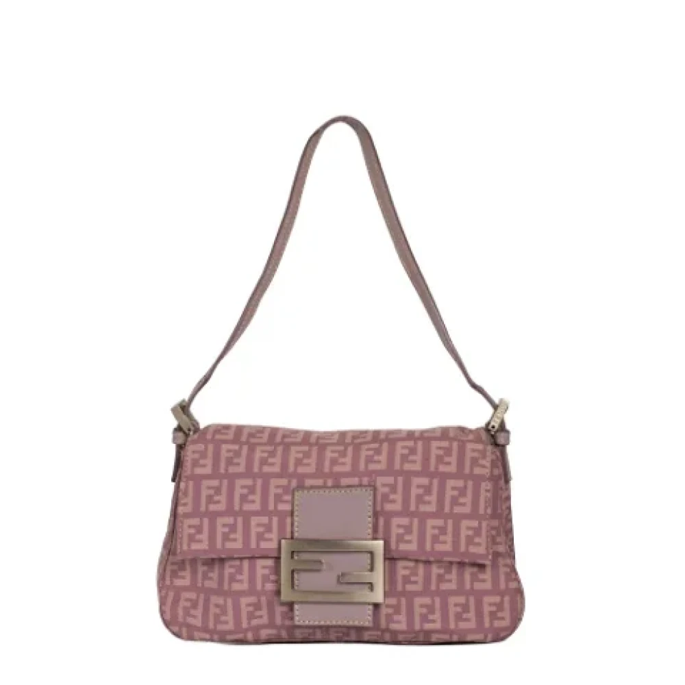 Fendi Vintage Pre-owned Canvas fendi-bags Purple Dames