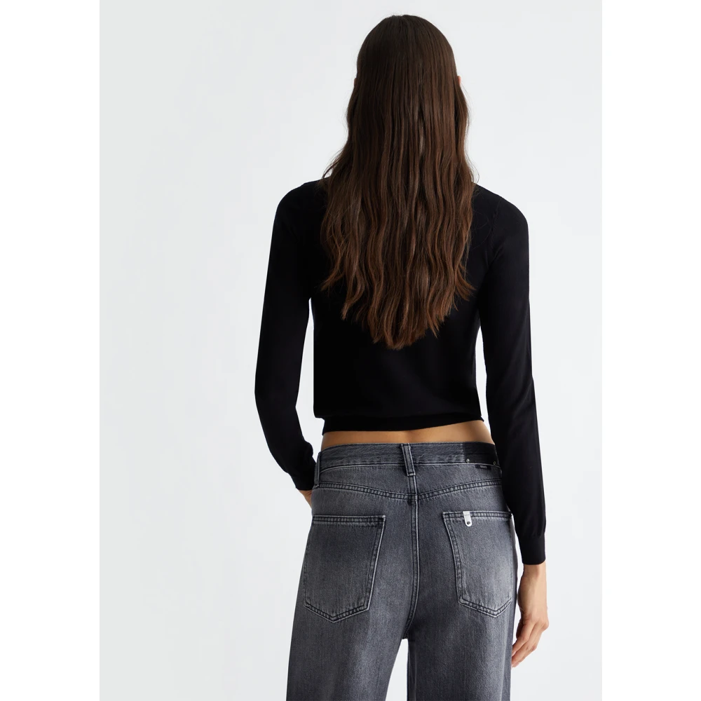 Liu Jo Sprankelende Strass Top Black Dames
