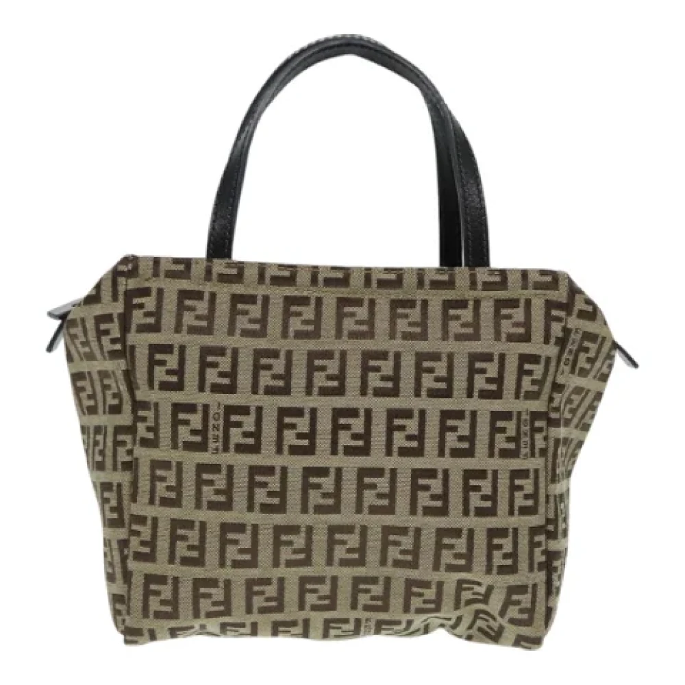 Fendi Vintage Pre-owned Canvas fendi-bags Beige Dames