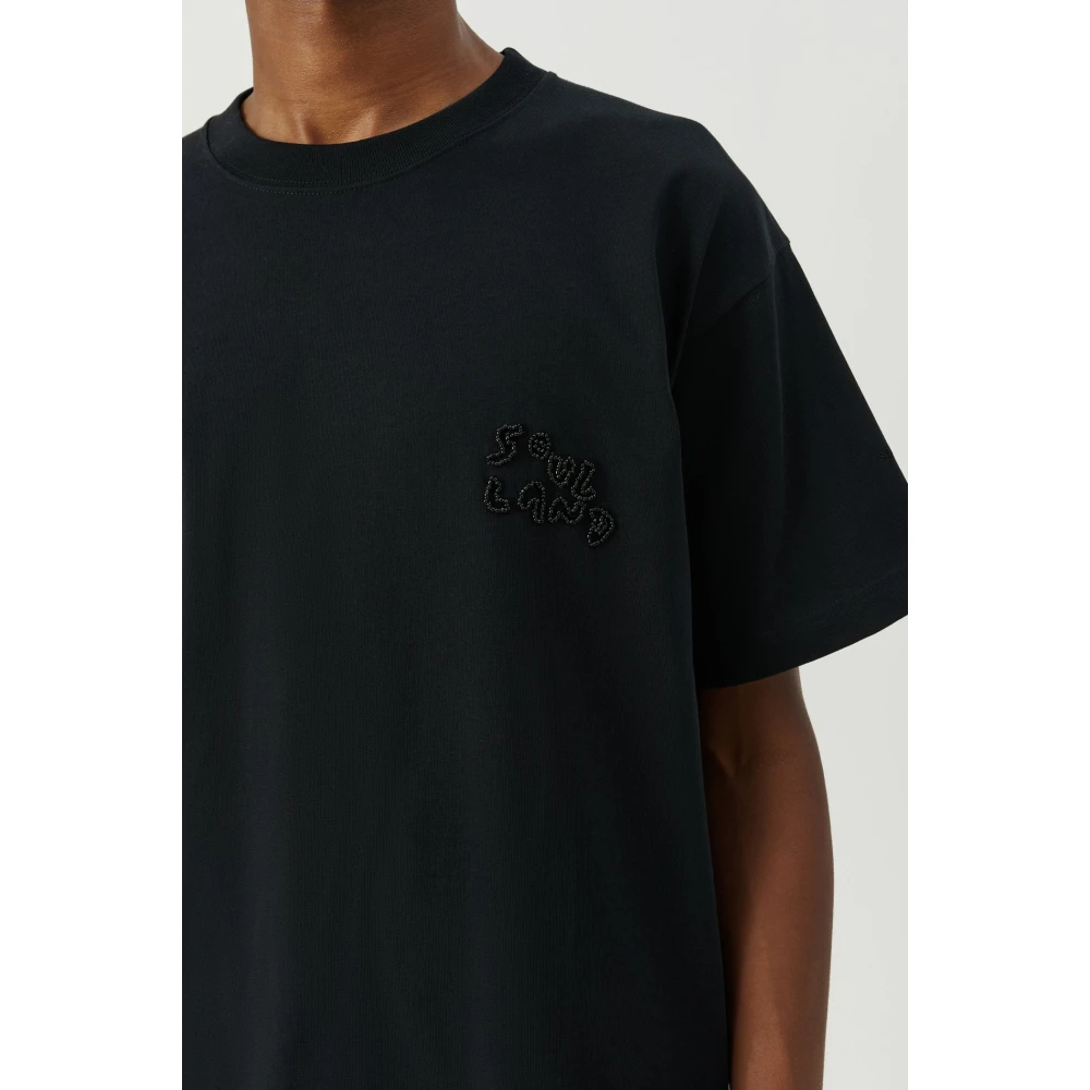 Soulland Kralen Logo T-shirt Black Unisex