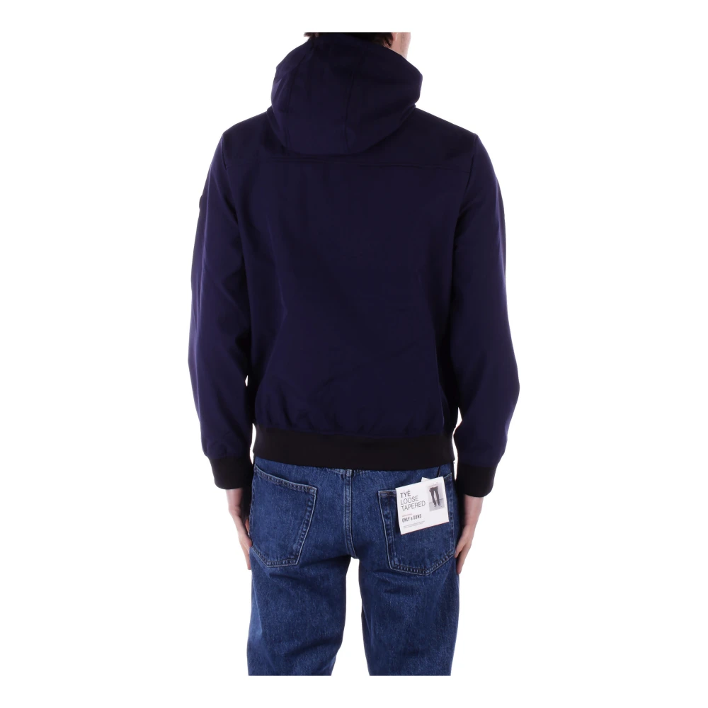 Only & Sons Blauwe Hoodie Jas Rits Zakken Avond Blue Heren